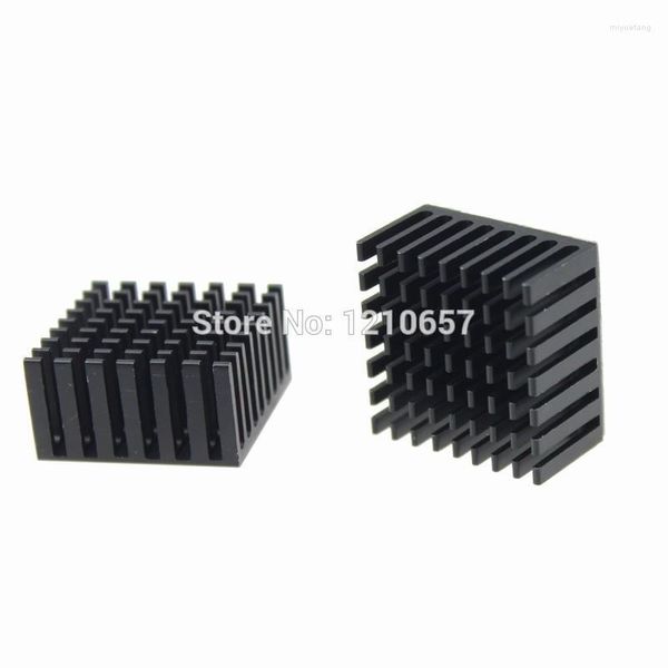 Fans Kühlungen Teile Lot 28x28x15mm Schwarz Aluminium Kühlkörper Kühler Kühlkörper Für IC ChipFans