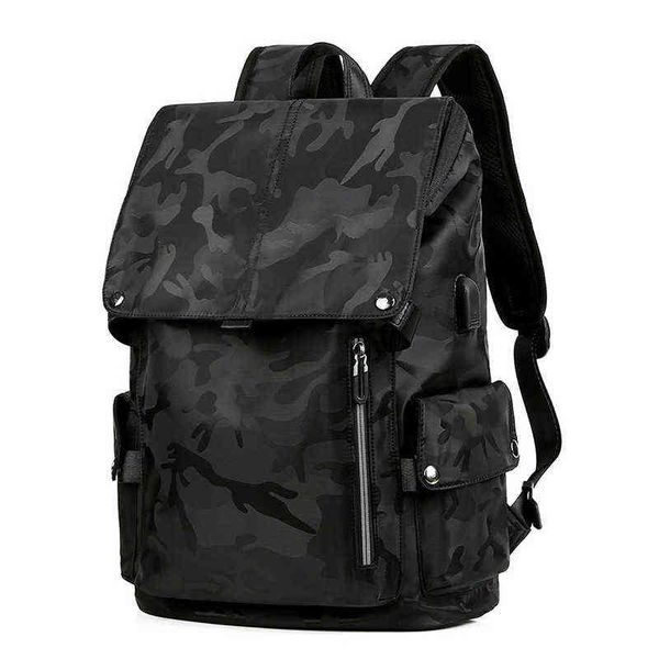 

hbp backpack computer bag fashion bag men's backpack camouflage schoolbag 220803