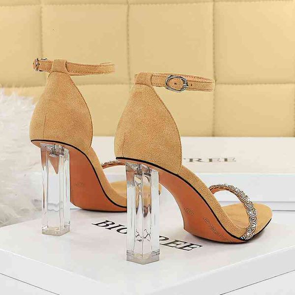 

plus size 34 to 43 nude transparent clear high heels luxury women designer shoes come with box vx4a, Black