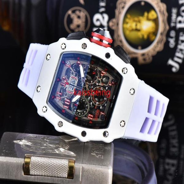 

law watch automatic quartz movement brand watches rubber strap business sports transparent watchs imported crystal mirror battery 287w, Slivery;brown