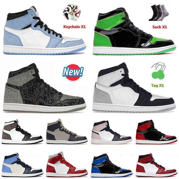 

basketball shoesjumpman 1 1s mens jorda university blue patent green rebellionaire grey fog bordeaux men women sports