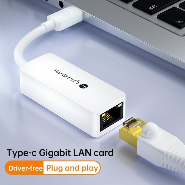 Hubs USB 1 bağlantı noktası Hub 2.0otg Ethernet 100/1000MB - RJ45 LAN Adaptörü Kablolu Ağ Kartı Win PC Android Telefon Dizliliği