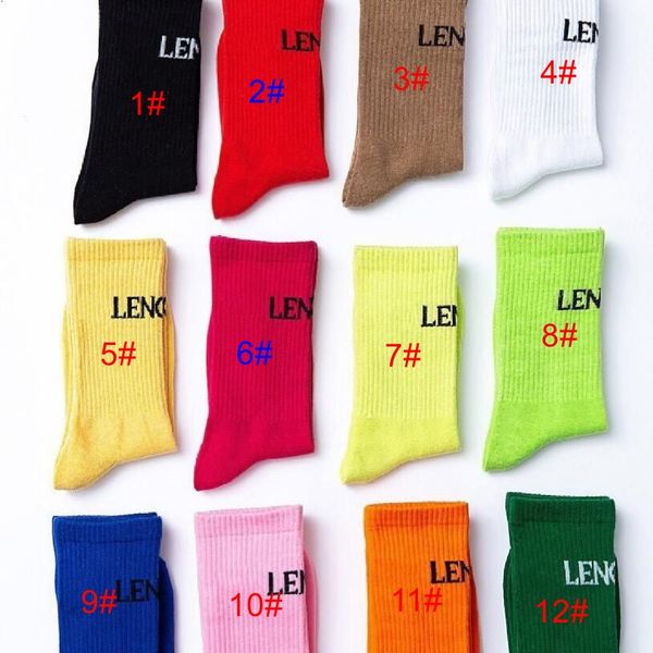 

12 colors designer b pattern in the tube socks men women letters printed breathable casual sports sock with high quality, Black