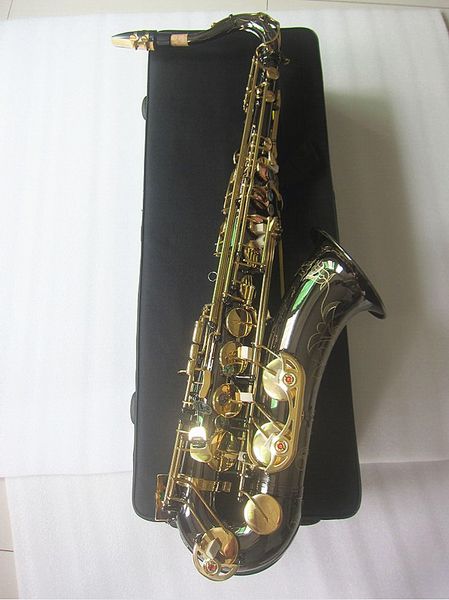

tenor saxophone electroplated black nickel sax b flat black playing professionally paragraph music