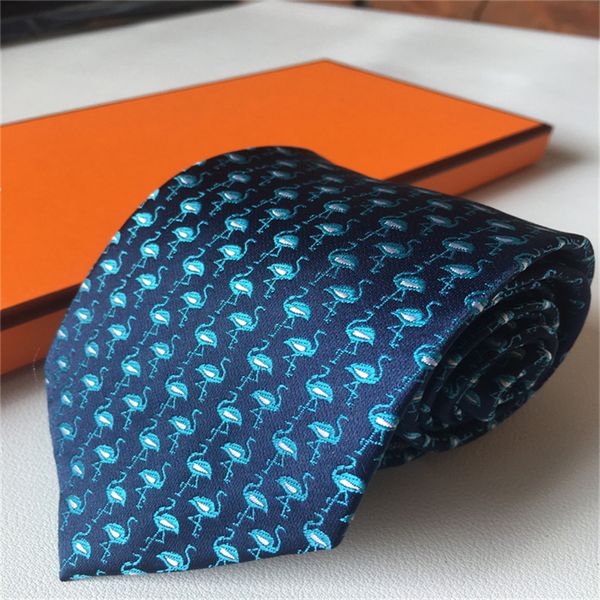 

.Designer Tie Mens Silk Necktie High Quality Cravatta Uomo Male Business Neckties Letter Embroidered Krawatte With Box Luxury Neck Ties 8559