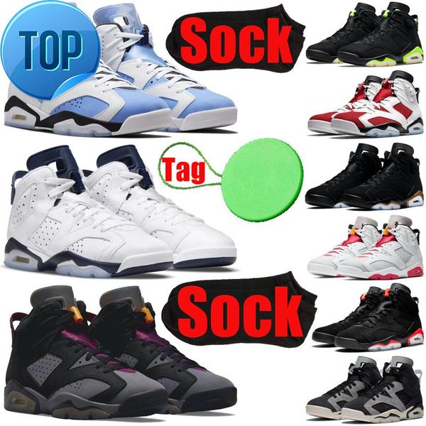 

unc 6 6s men basketball shoes jumpman bordeaux electric green british khaki carmine hare midnight navy black cat sports sneakers mens