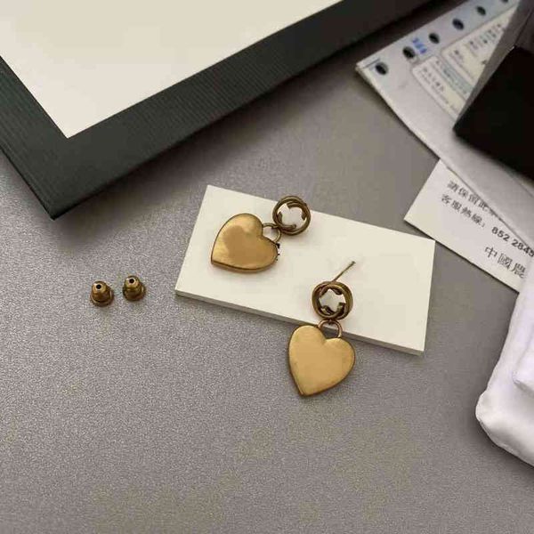 

new simple ancient love earrings earrings, Golden;silver