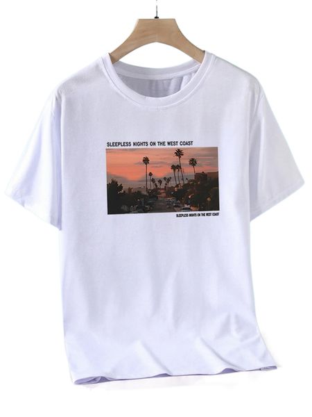 

romwe guys slogan graphic tee v9sy#, White;black