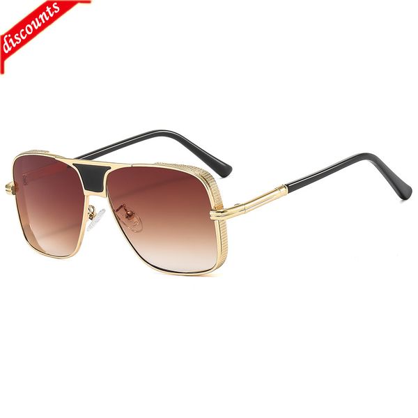 

men's women's fashion trend brand sunglasses wholesale new metal box general personalized thick rimmed, White;black