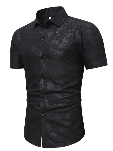 

men jacquard button up shirt c5v8#, White;black