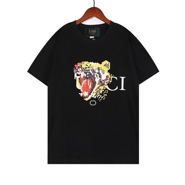 

new fashion women's t-shirt printed head lovers' wear, White