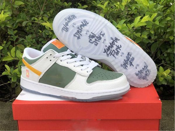

2022 release authentic ny vs ny skateboard shoes men woman basketball white green red sports sneakers dn2489-300 with box