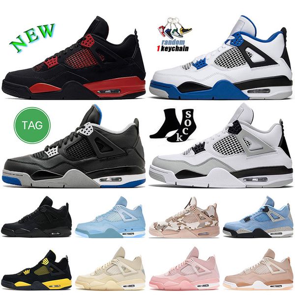 

jumpman 4 black cat sneakers shoes 4s military blue red thunder shimmer trainers