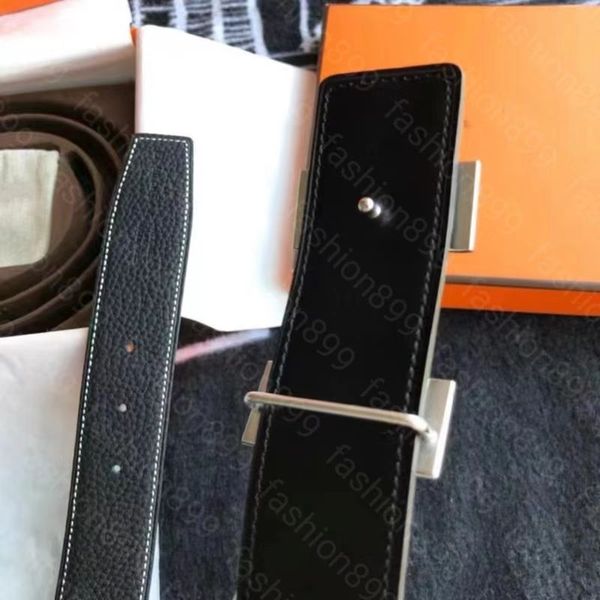 

luxury men belts epsom leather designer for men's and woman's letter buckle belt width 3.2 cm 3.8cm with gift box, Black;brown