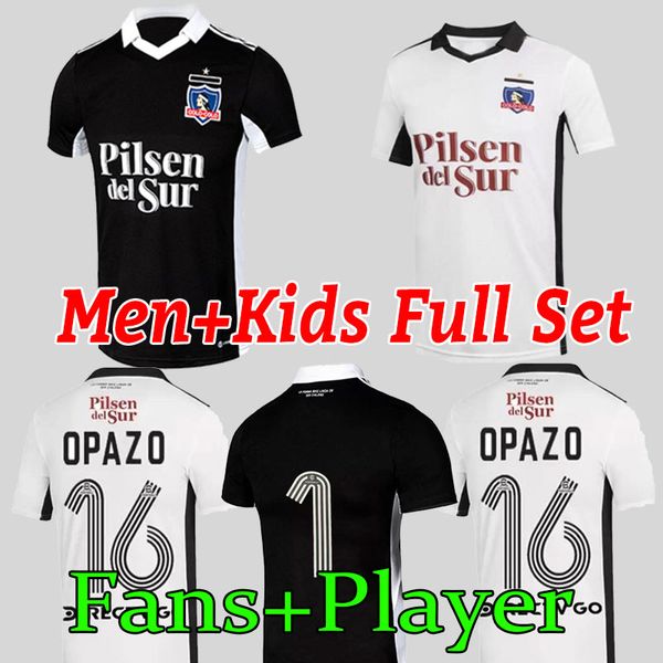 

22 23 colo-colo soccer jerseys opazo 2022 2023 falcon lucero suazo costa parraguez solari bolados blandi zavala men football jersey, Black;yellow