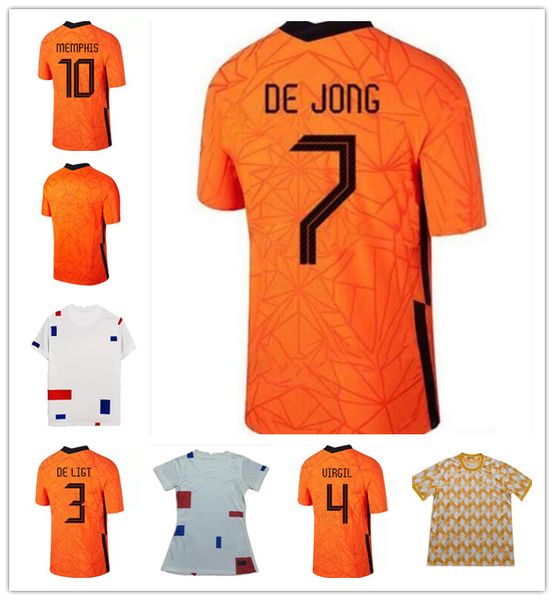 

memphis 2022 netherland soccer jersey de jong holland de ligt wijnaldum van dijk dumfries 21 22 23 football shirt women men + kids kit, Black;yellow