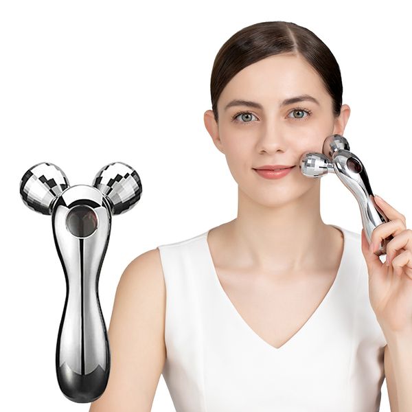 

new y shape portable microcurrent face massager 3d facial lifting slimming roller