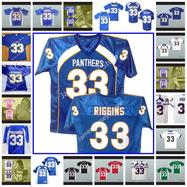 Tim Riggins 33 Dillon High School Football Jersey Movie Jersey 100% ricamo cucito loghi uomo donna gioventù venerdì notte luci palloni indossare TAYLORKITSCH S-3XL