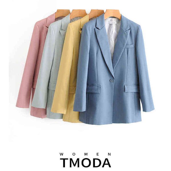 

suit tmoda622 women candy color blazer female long sleeves 2022 spring autumn o, White;black