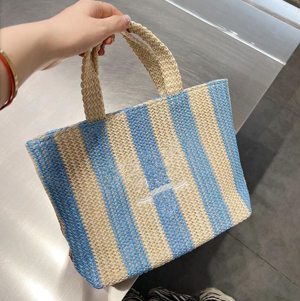 

leisure shopping the tote bag for women fashion manual weave straw fabrics large capacity vacation beach bags light wild wholesale reusable