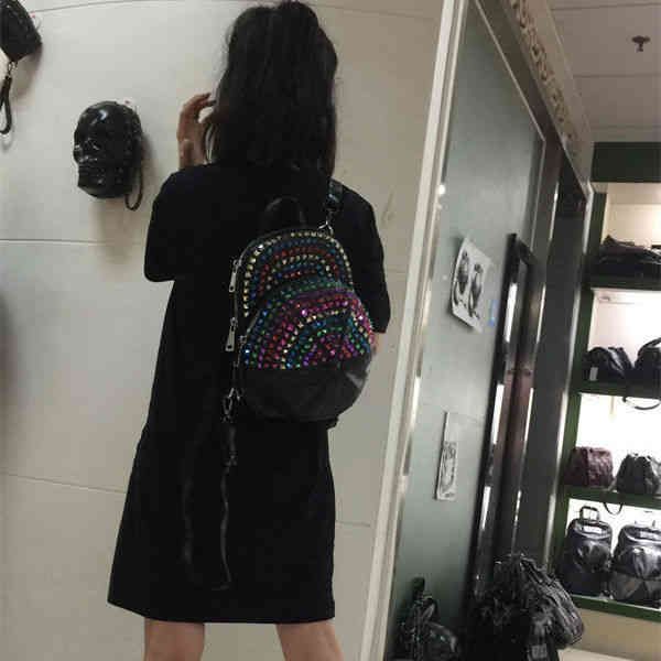 

nail hat willow 2021 double women's shoulder back trend versatile single shoulder anticline cross original design soft leather street