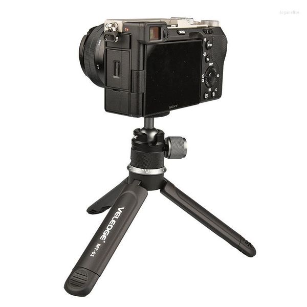 Tripés MT-01 Mini Tripod Combattop Video Video Suporte portátil Câmera móvel extensível para telefones Digital SLR Camerastripods