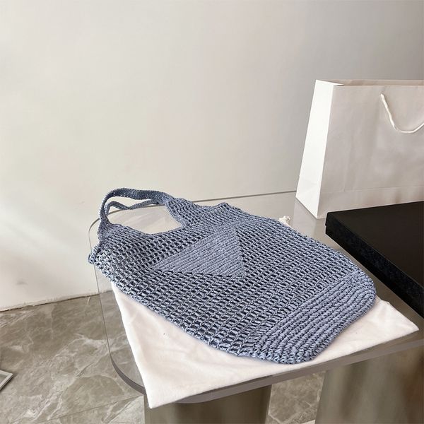 

designer bags classic shoulder womens bag designers weaving shopping bag haze blue hollow be loaded a lot and easy to store, Red;black
