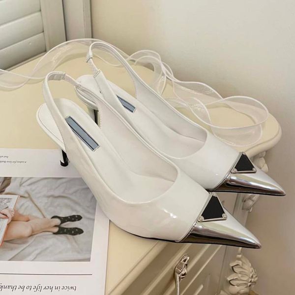 

dress shoes leather mid heel ladies sandals slippers designer fashion ladies flats ankle buckle rubber sole mules summer beach wedding shoes, Black