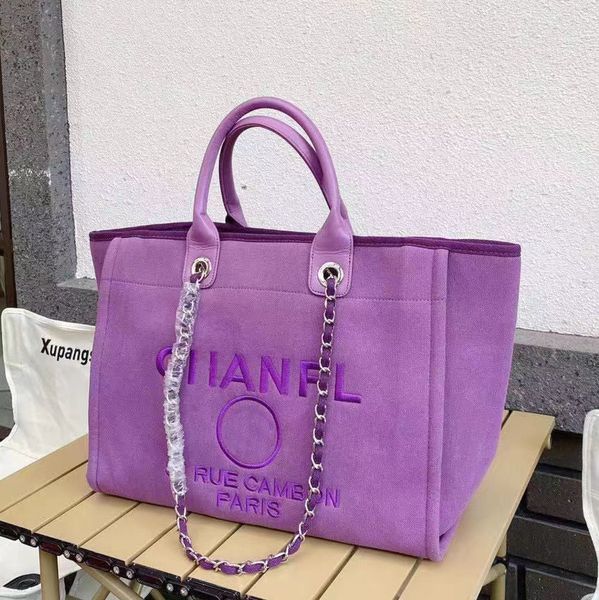 

brand fashion classic embroidered beach bags luxury ch women canvas evening handbags female big shopping designer large capacity ladies bag