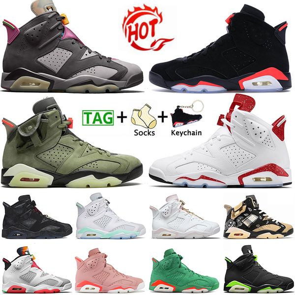 

high 6 6s jumpman 2022 authentic basketball shoes mint foam jorden6s sneakers metallic silver red oreo men trainers unc infrared sports wome