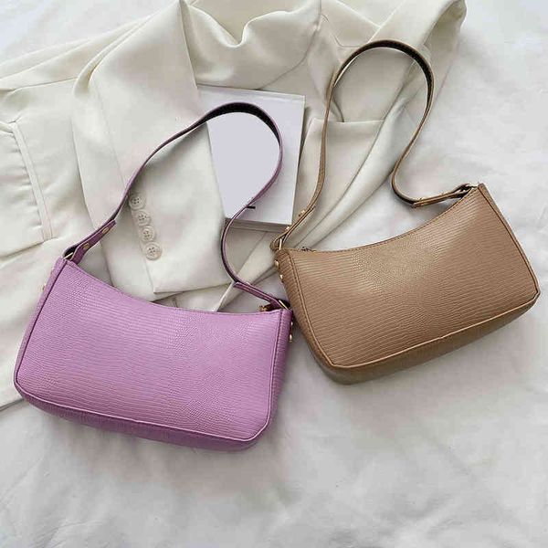 

cute purses and handbags for women 2021 trend summer solid color small shoulder bags female pu leather shopper handle totes g220519