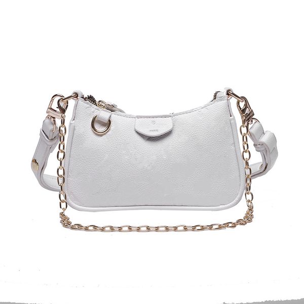 

spring summer new women's messenger bags fashion croissants mini indentation printing shoulder chain bag armpit