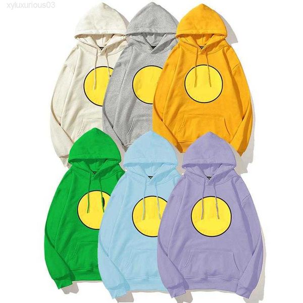 

2022 mens and womens designer hoodies sweatshirts drews house printing smile long sleeve hooded style winter sweater asian size m-310u, Black
