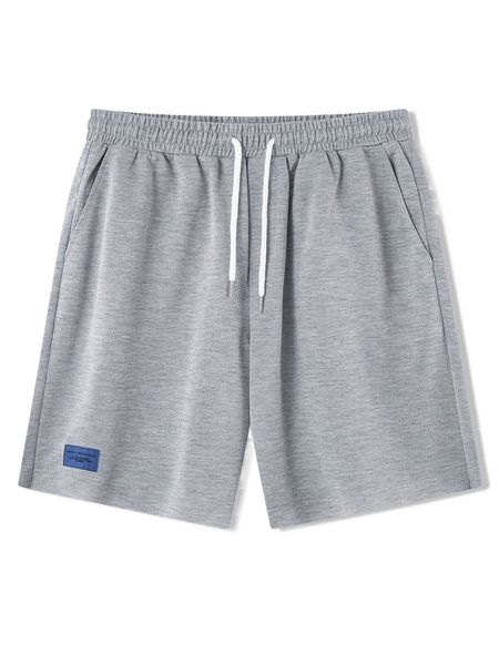 

men letter patched drawstring waist shorts n0sb#, White;black