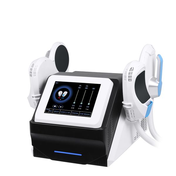 

2022 protable muscle stimulator ems muscle sculpting body shaping fat reduce 2/4 handles hiemt with rf emslim neo slimming machine weight lo