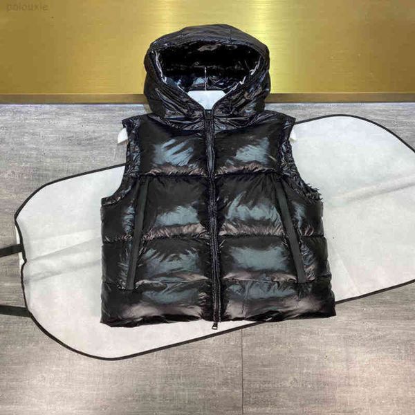 

designer jacket puffer luxury mkle mk meng new sleeveless brand down hooded fashion autumn thick coat ski warm waistcoat male 2022, Black