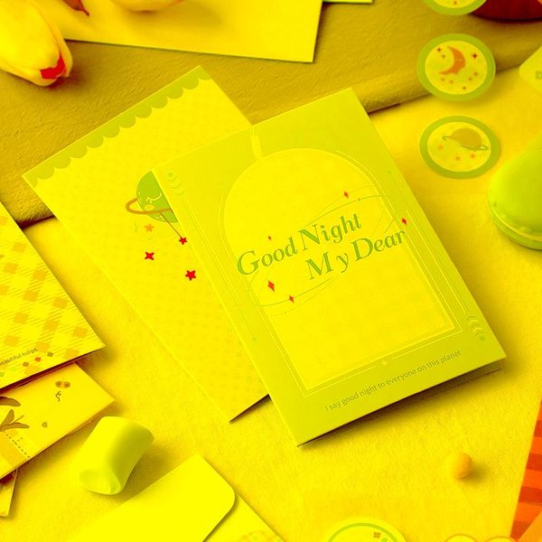 PCS PCS GRESTTURA CARTOS Agradecemos com envelopes Garted Greeting Seeling Stick para todos os festivalsgift