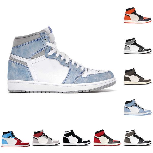 

basketball shoes 1 man woman mens sneakers og 1s unc shadow hyper royal dark mocha bred patent university blue court purple bordeaux, Black