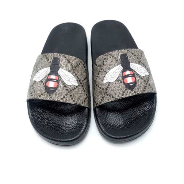 

classical men slides women sandals shoes slippers pearl snake print slide 2021 fashion summer wide flat lady sandal slipper dust bag, Black