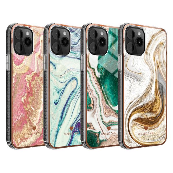 Handyhülle Glitzer Farbverlauf Marmor Textur für iPhone 14 11 12 13 Pro Max XR XS Max X 7 8 Plus stoßfeste Stoßstange Rückseite Abdeckung Frauen und Mädchen Hüllen