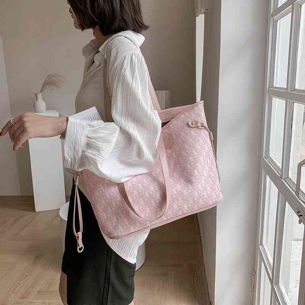 

classic large capacity canvas female letter new hand simple atmosphere fantot bag handbags
