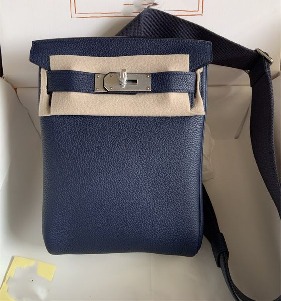 

handmade quality men and women luxury bag brand handbag mini a doc bag 9colors togo leather wax line stitching in stock fast delivery