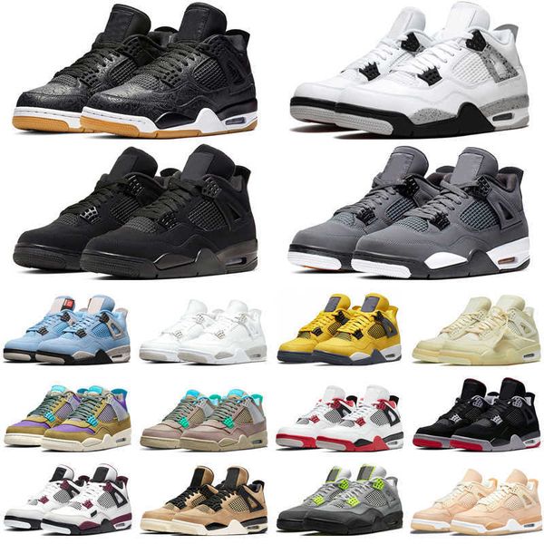 

2023 og jumpman 4 wholesale jumpman 4s desert moss basketball shoes for men women 4 university blue white oreo taupe haze bred sail court pu