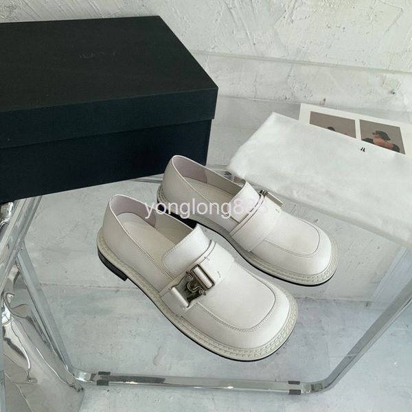 

dress shoes high end quality net red fashion lefu shoes women's leather round head small flat bottom, Black