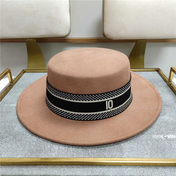 

luxury designer wool hat brand fashion bucket hat black fedora hats for women flat wool fitted caps, Blue;gray