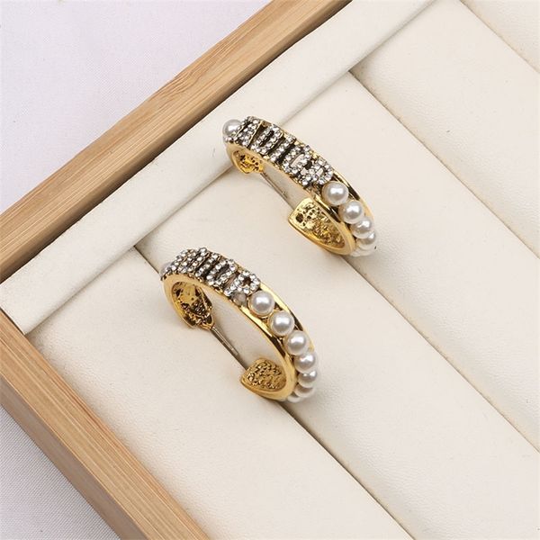 

20% off 2022 jewelry di family new round pearl earrings women's fashion personalized simple earrings, Golden