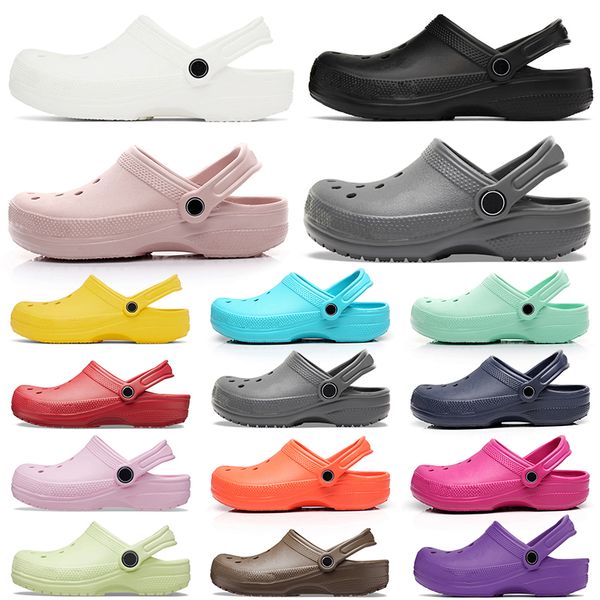 

designer sandals clog kids men women slides slippers beach waterproof shoes clogs outdoors indoor sneakers slip-on trainers, Black