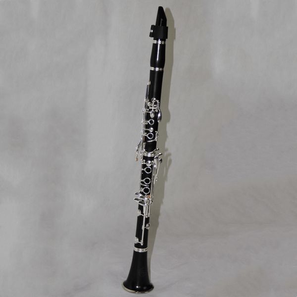 

clarinet ebony body silver plated tone bb
