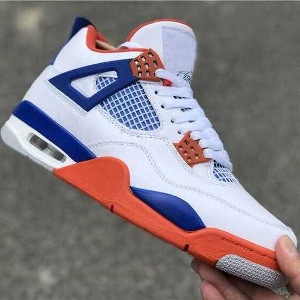 

2018 new 4 4s white blue red basketball shoes mens outdoor designer trainers sports sneakers size us 7-13, Black