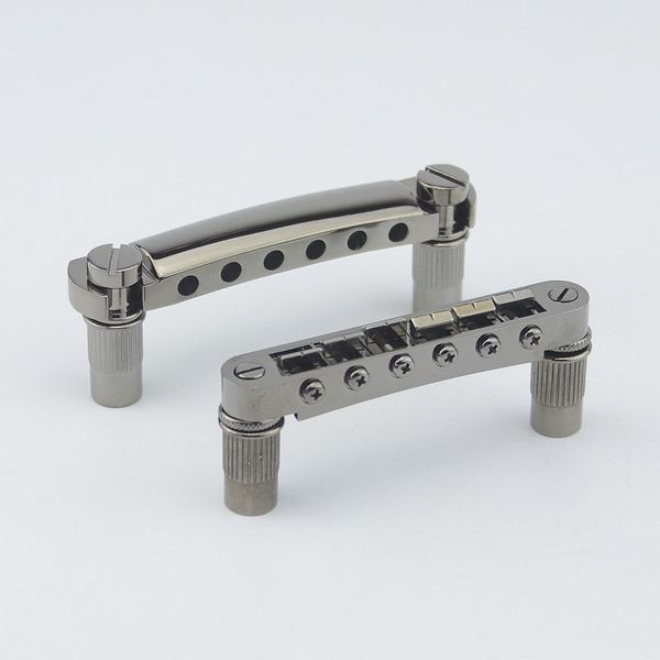 

1 set black nickel tune-o-matic electric guitar bridge and tailpiece